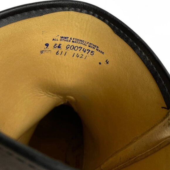 Vintage Kinney Leather Roper Black Biker Cowboy Western Work Boots Men's 9 EE - Picture 8 of 13